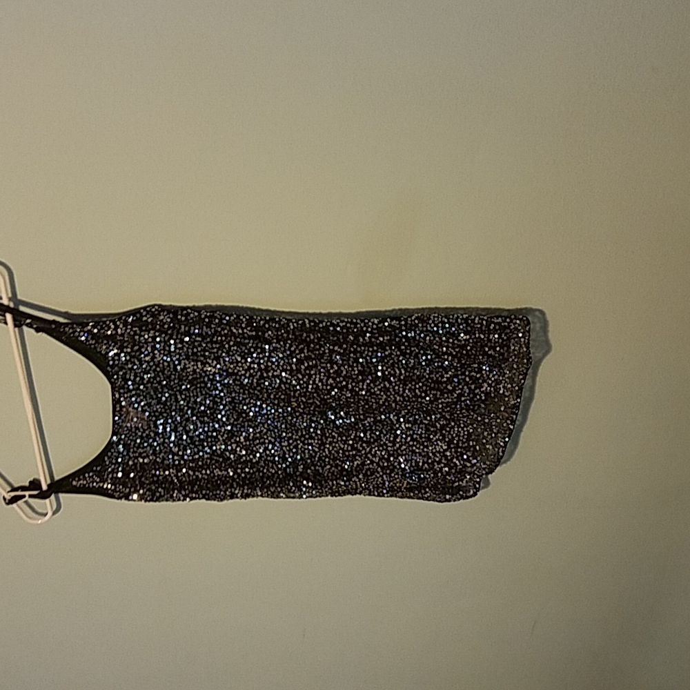 Like new sequin gorgeous sheer tank